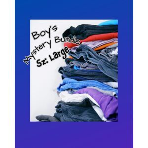 10pc Boys Youth Mystery Box Bundle Shirt Jeans Shorts Hoodie T-shirt sz: Large